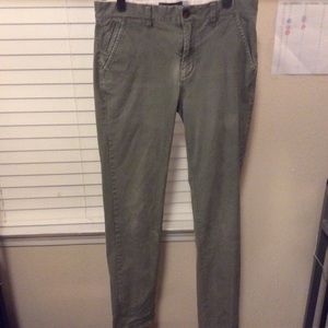 Men’s olive green khakis 32x32 slim fit